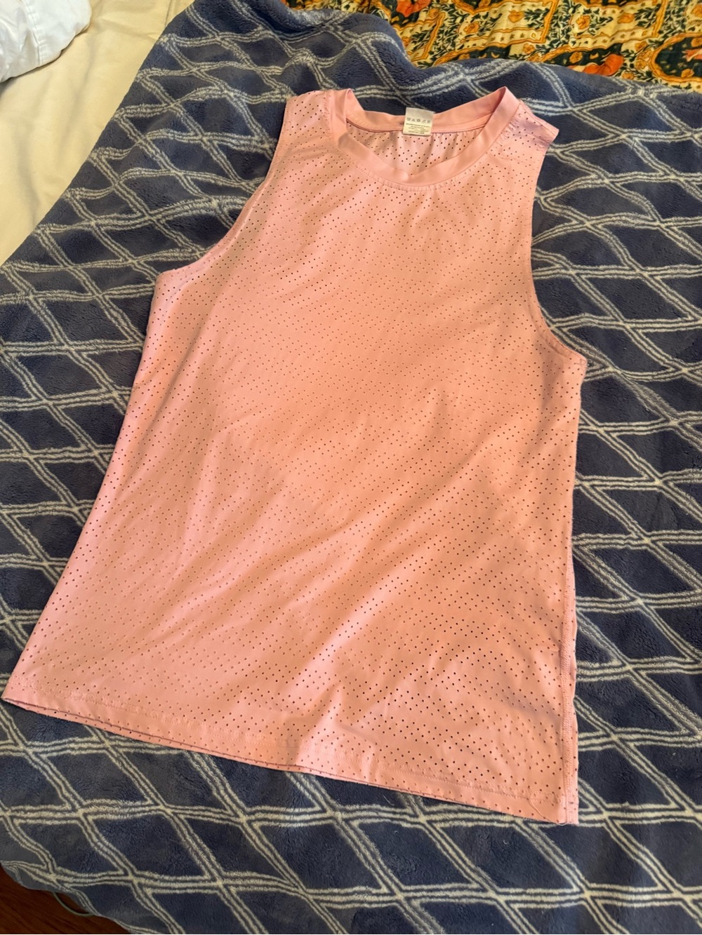 ZYIA Pink Dotted Athletic Tank Top